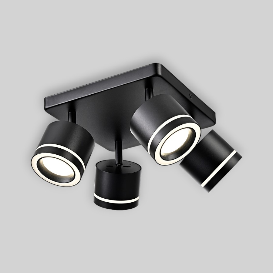 Светильник спот PP-204Q BLACK