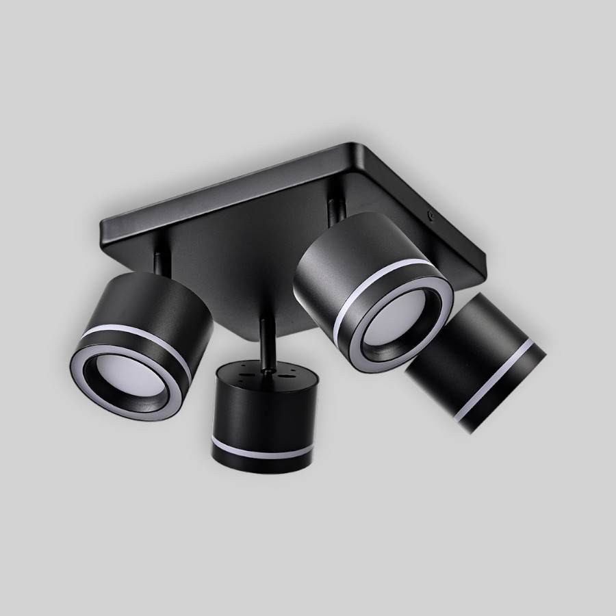 Светильник спот PP-204Q BLACK