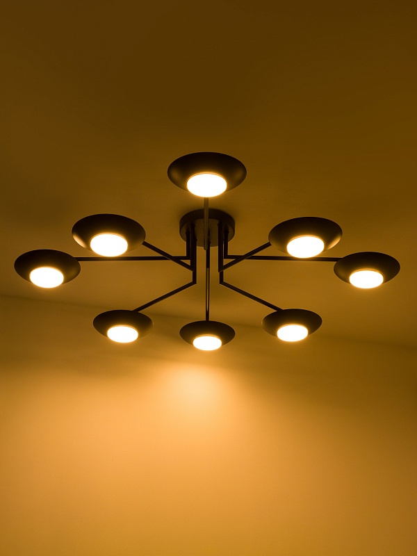 Потолочная люстра PP-53114-8-black