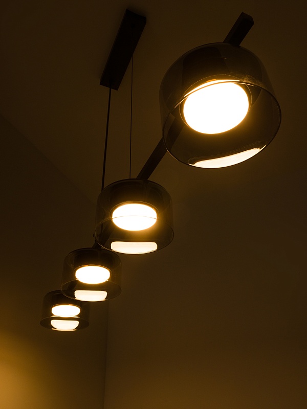 Подвесная люстра со стеклянными плафонами PP-53113-4-black