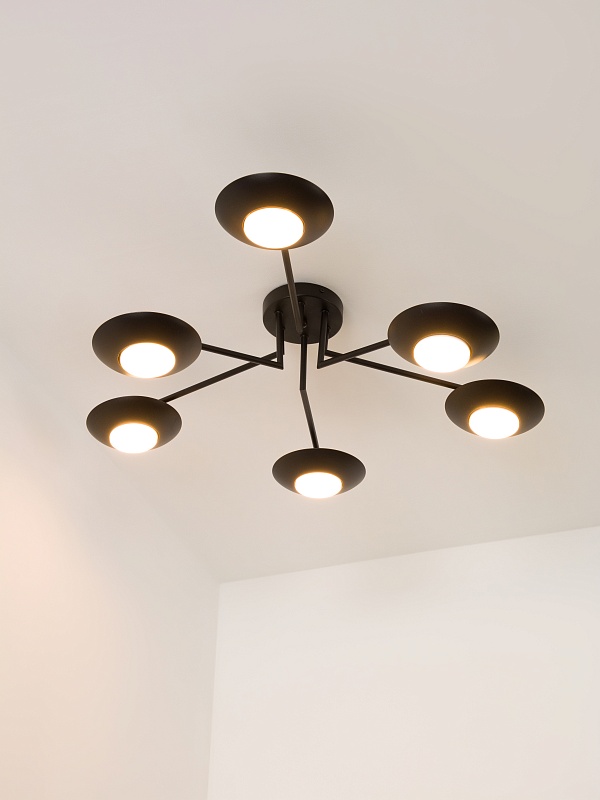 Потолочная люстра PP-53114-6-black