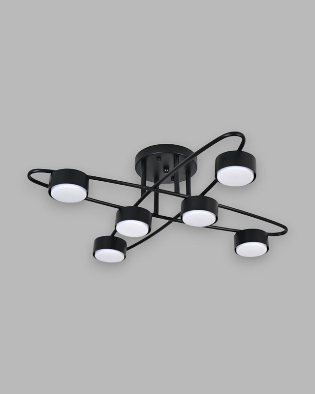 Потолочная люстра PP-6658/6 черная